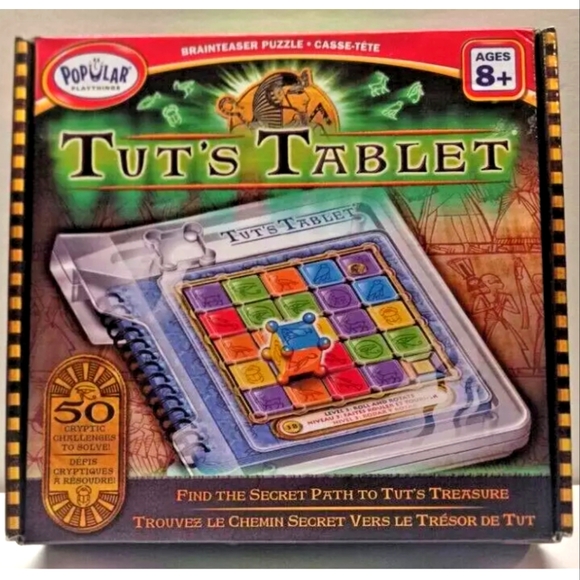 Tut's Tablet Strategy Logic Brainteaser Maze Puzzle Treasure Hunt Game Complete - Picture 6 of 6